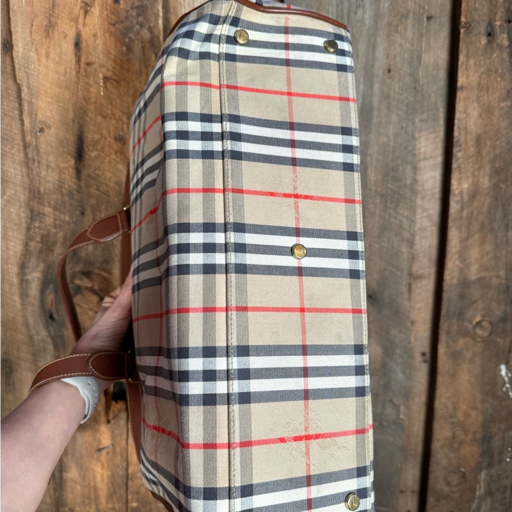 Burberry Plaid Tote - Picture 11 of 16